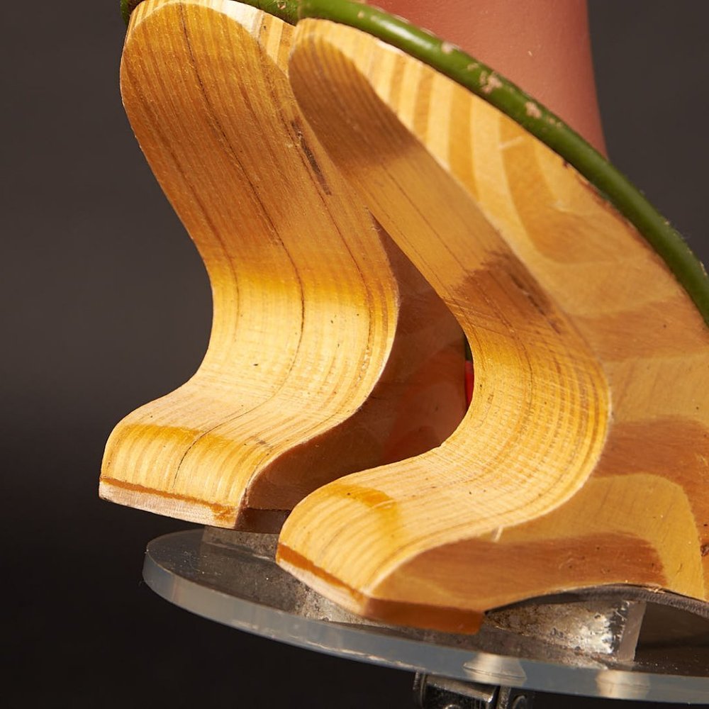 1950s Wooden Boomerang Heel Shoes
